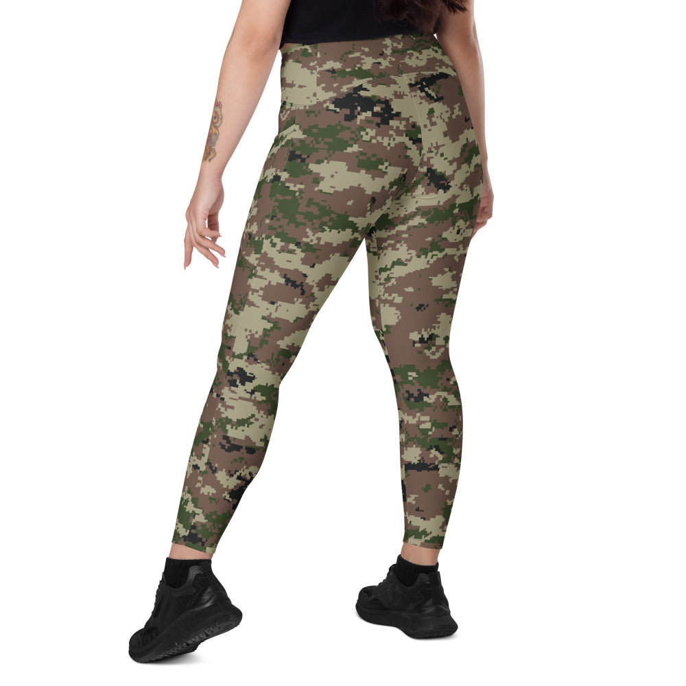 Iranian Basij Digital CAMO Leggings with pockets - Womens With Pockets