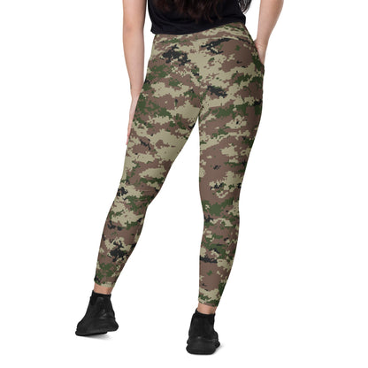 Iranian Basij Digital CAMO Leggings with pockets - Womens With Pockets