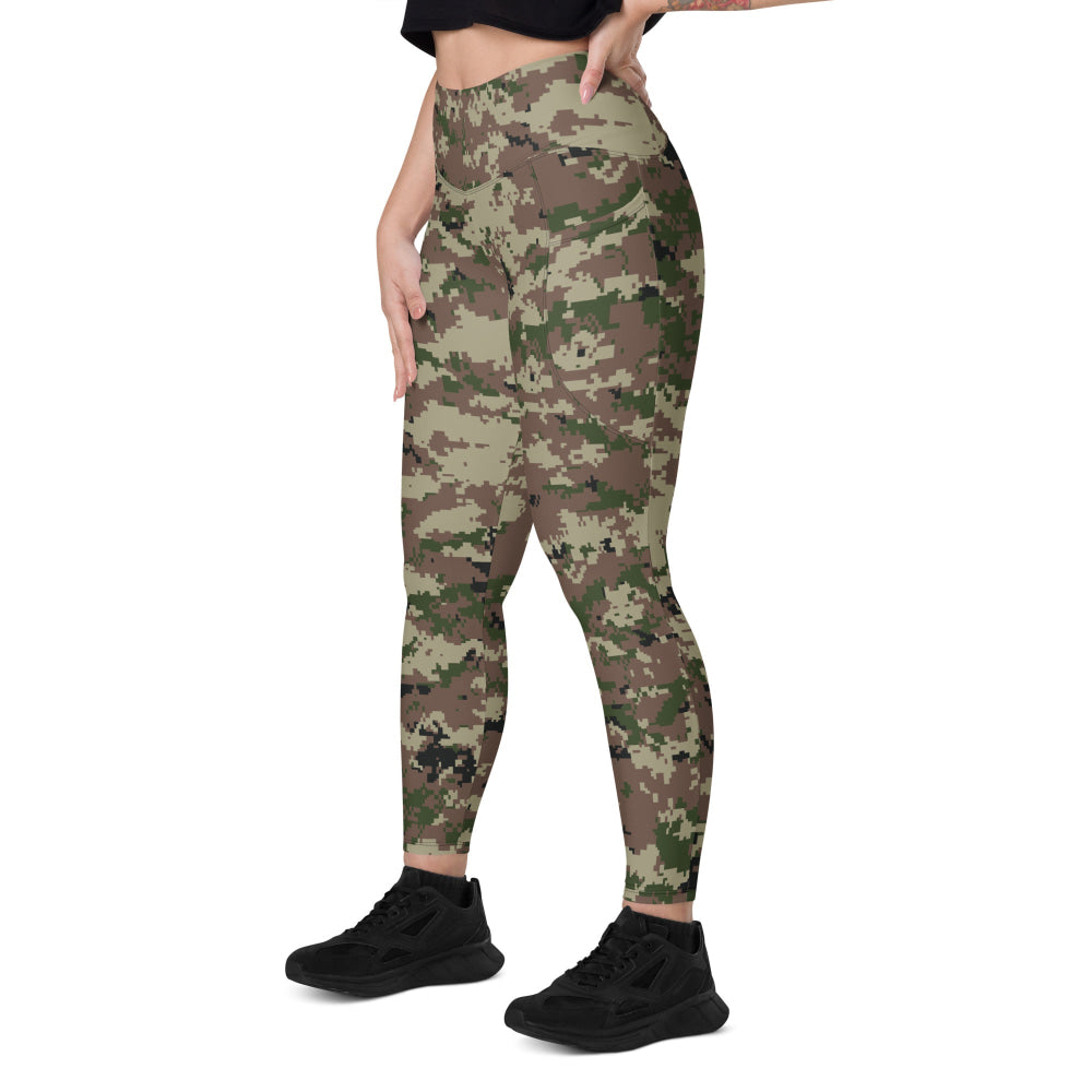 Iranian Basij Digital CAMO Leggings with pockets - Womens With Pockets