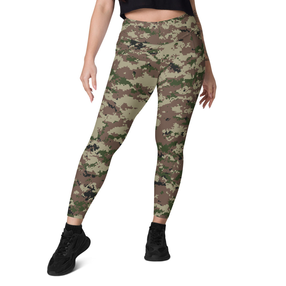 Iranian Basij Digital CAMO Leggings with pockets - Womens With Pockets