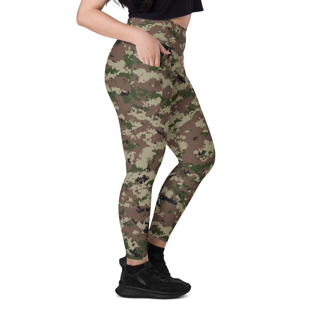 Iranian Basij Digital CAMO Leggings with pockets - Womens With Pockets