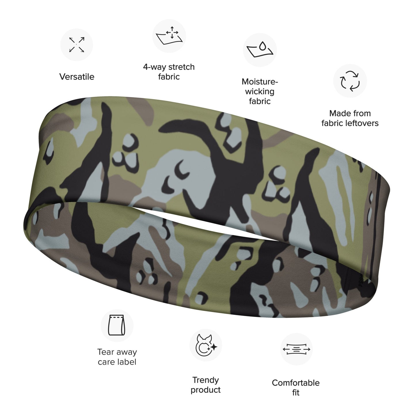 Iranian Chocolate Chip Naval Infantry CAMO Headband M Headbands