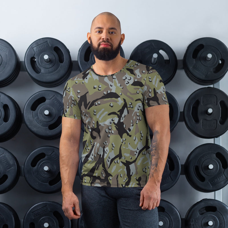 Chocolate Chip Persian Gulf Marine CAMO Mens Athletic T-Shirt - XS - Shirt