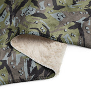 Chocolate Chip Persian Gulf Marine CAMO Sherpa Blanket