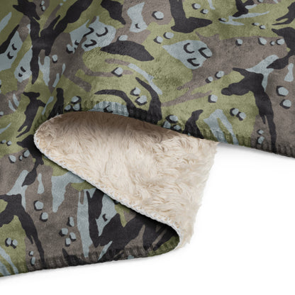 Iranian Chocolate Chip Naval Infantry CAMO Sherpa blanket - Blankets