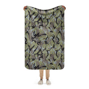 Chocolate Chip Persian Gulf Marine CAMO Sherpa Blanket - 37″×57″