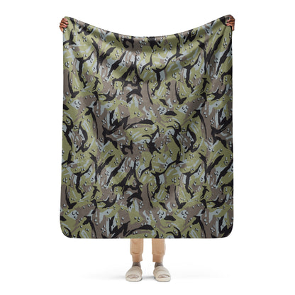 Iranian Chocolate Chip Naval Infantry CAMO Sherpa blanket - 50″×60″ - Blankets