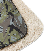 Chocolate Chip Persian Gulf Marine CAMO Sherpa Blanket