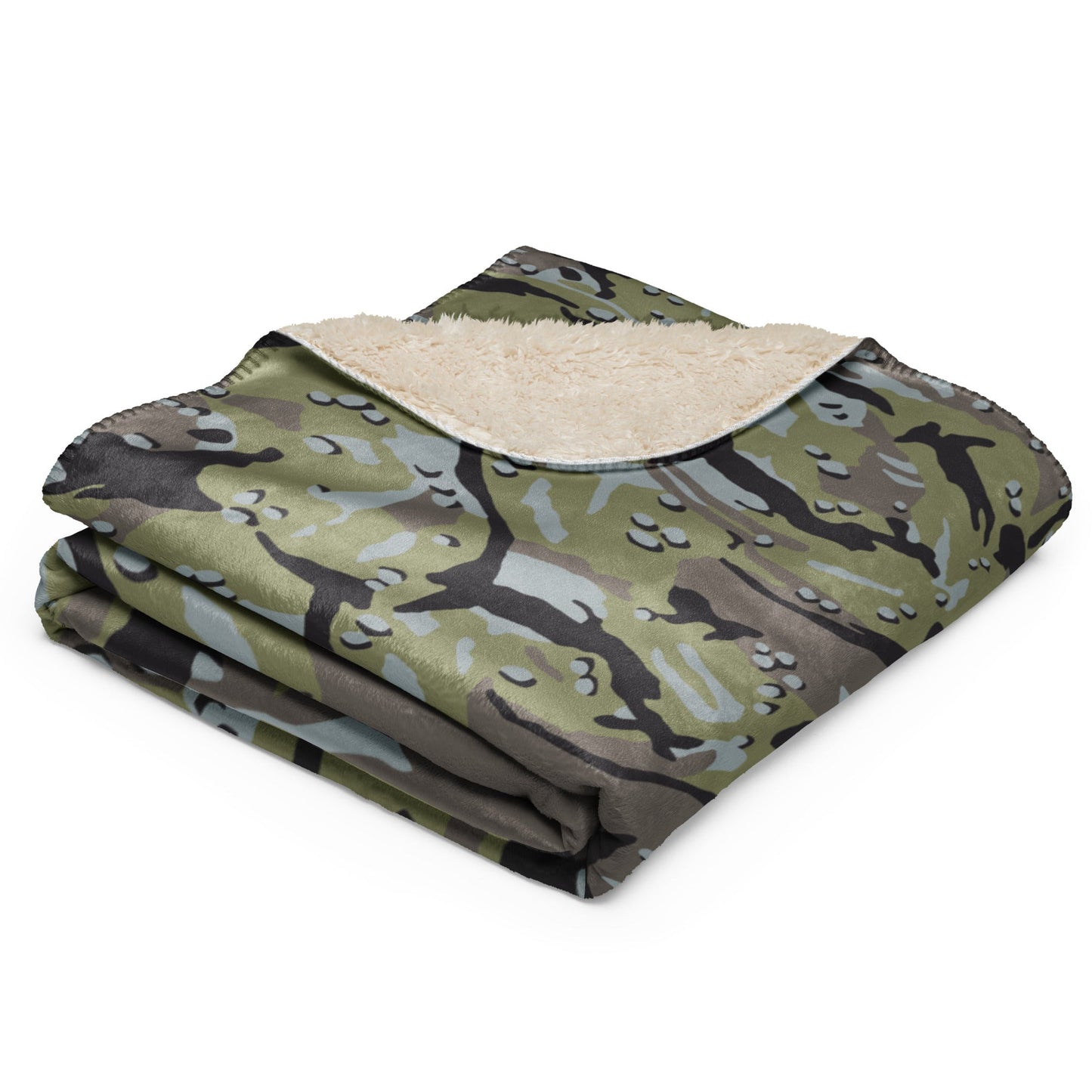 Iranian Chocolate Chip Naval Infantry CAMO Sherpa blanket - Blankets