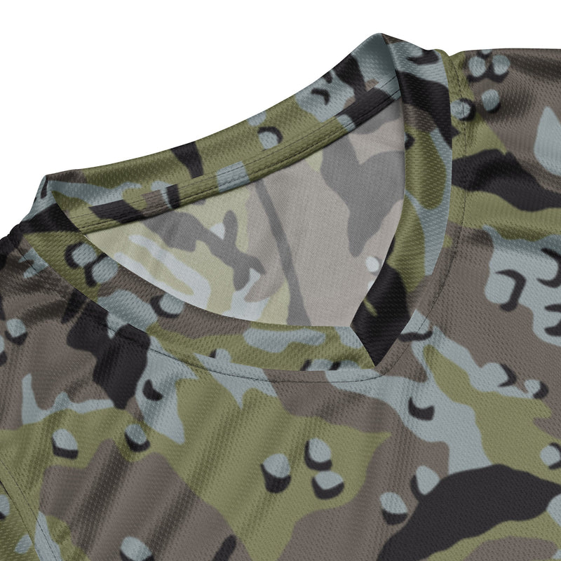 Chocolate Chip Persian Gulf Marine CAMO Unisex Basketball Jersey