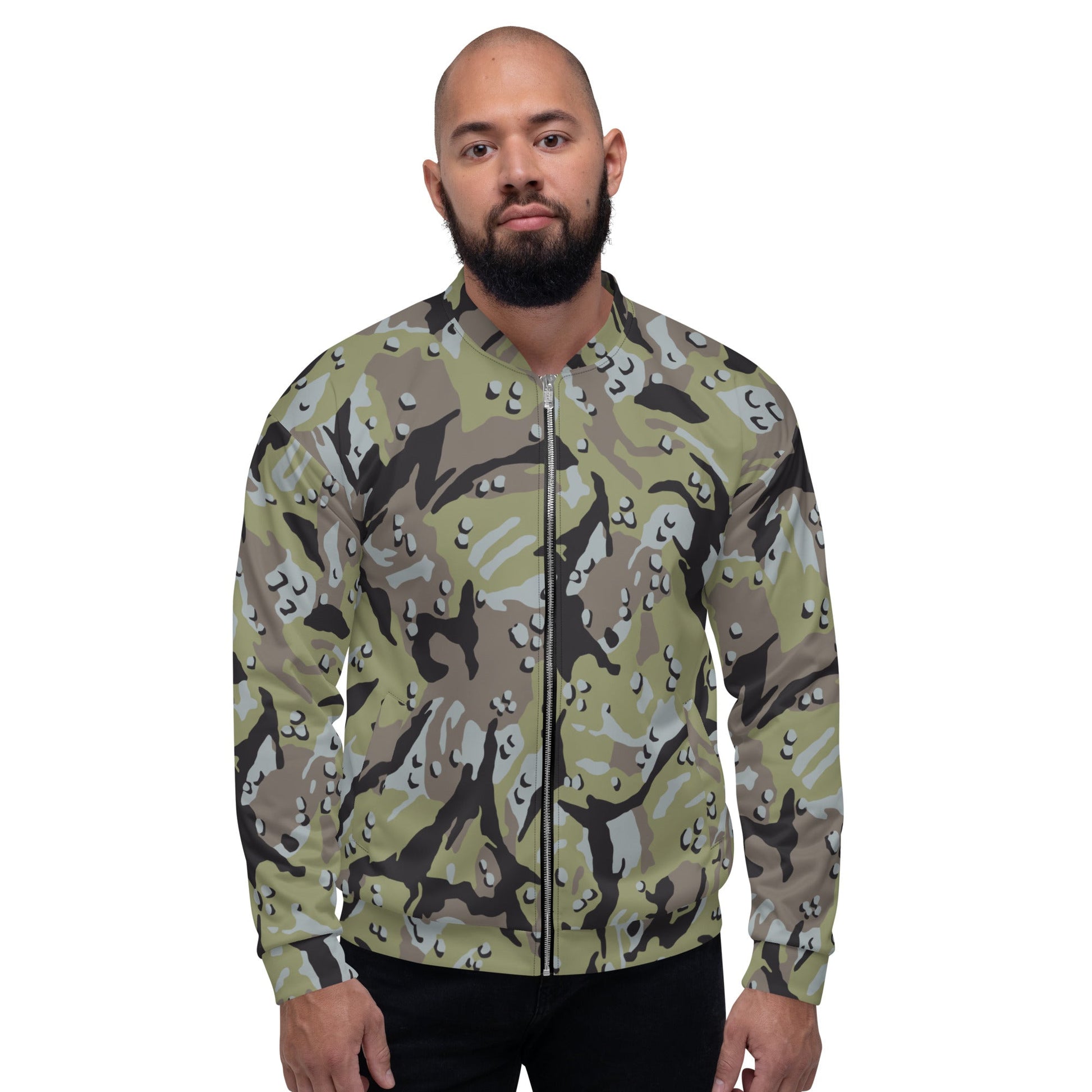 Iranian Chocolate Chip Naval Infantry CAMO Unisex Bomber Jacket - Jackets