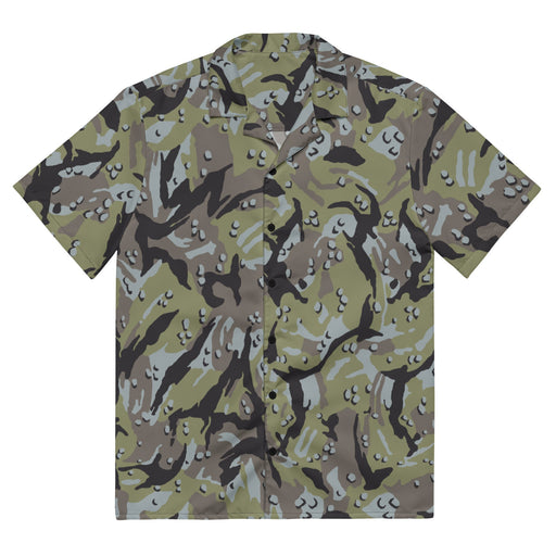 Chocolate Chip Persian Gulf Marine CAMO Unisex Short-Sleeve Button Shirt - 2XS - Button-Up
