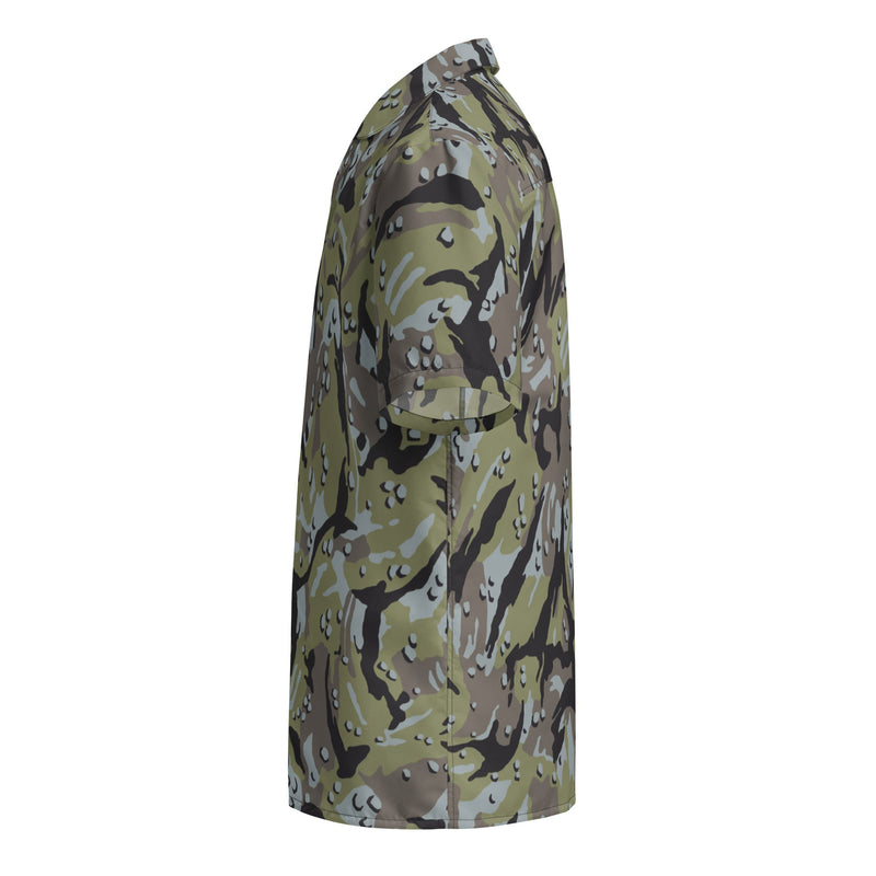 Chocolate Chip Persian Gulf Marine CAMO Unisex Short-Sleeve Button Shirt - Button-Up