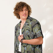Chocolate Chip Persian Gulf Marine CAMO Unisex Short-Sleeve Button Shirt - Button-Up