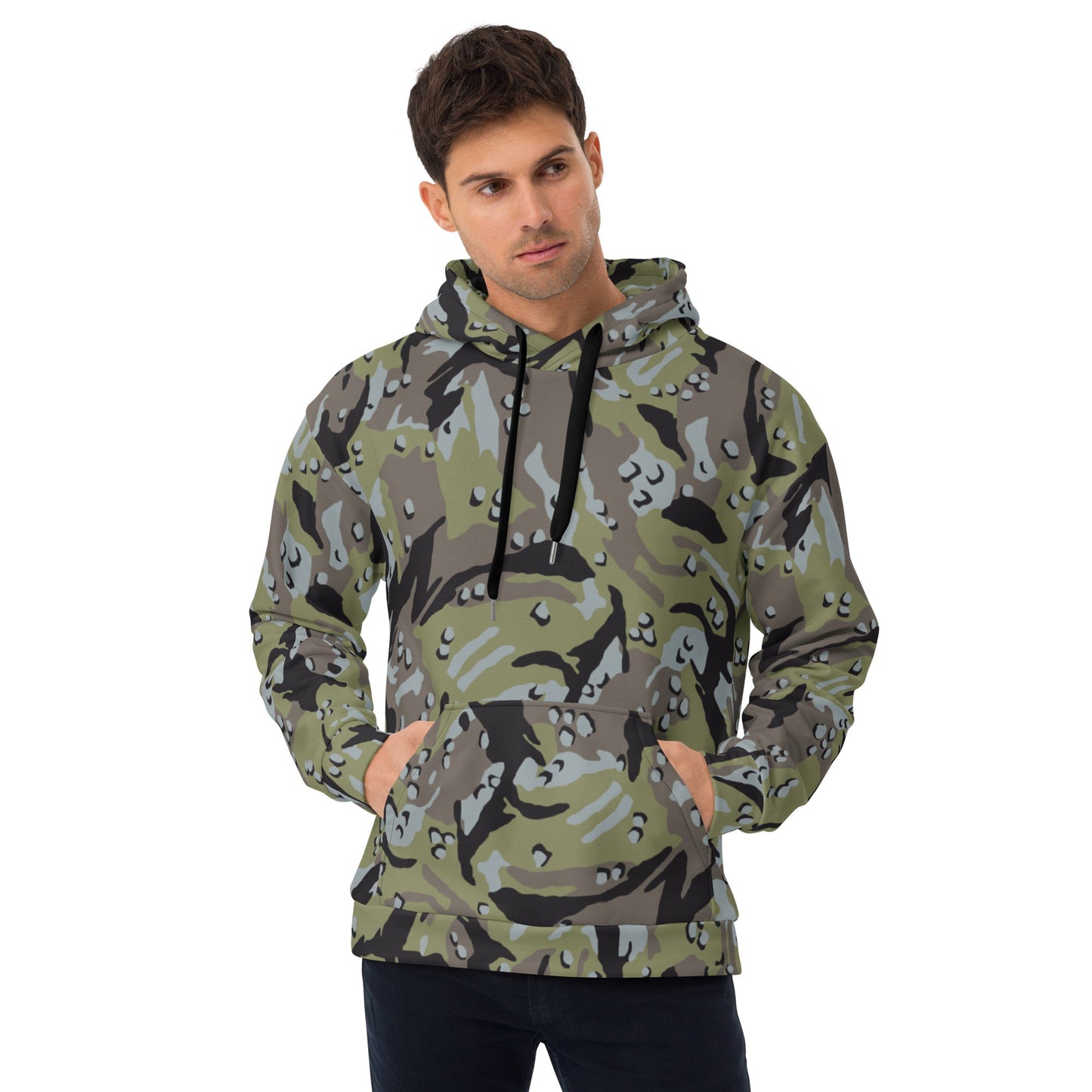 Iranian Chocolate Chip Naval Infantry CAMO Unisex Hoodie - 2XS - Hoodies