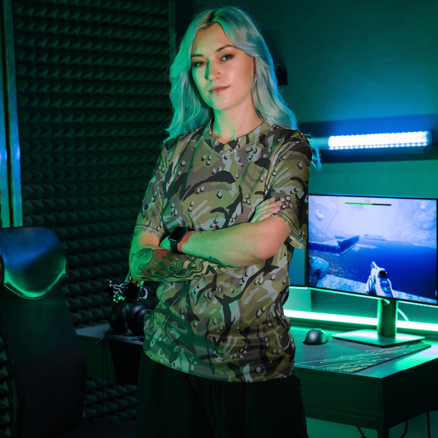 Iranian Chocolate Chip Naval Infantry CAMO unisex sports jersey - Sports Jerseys