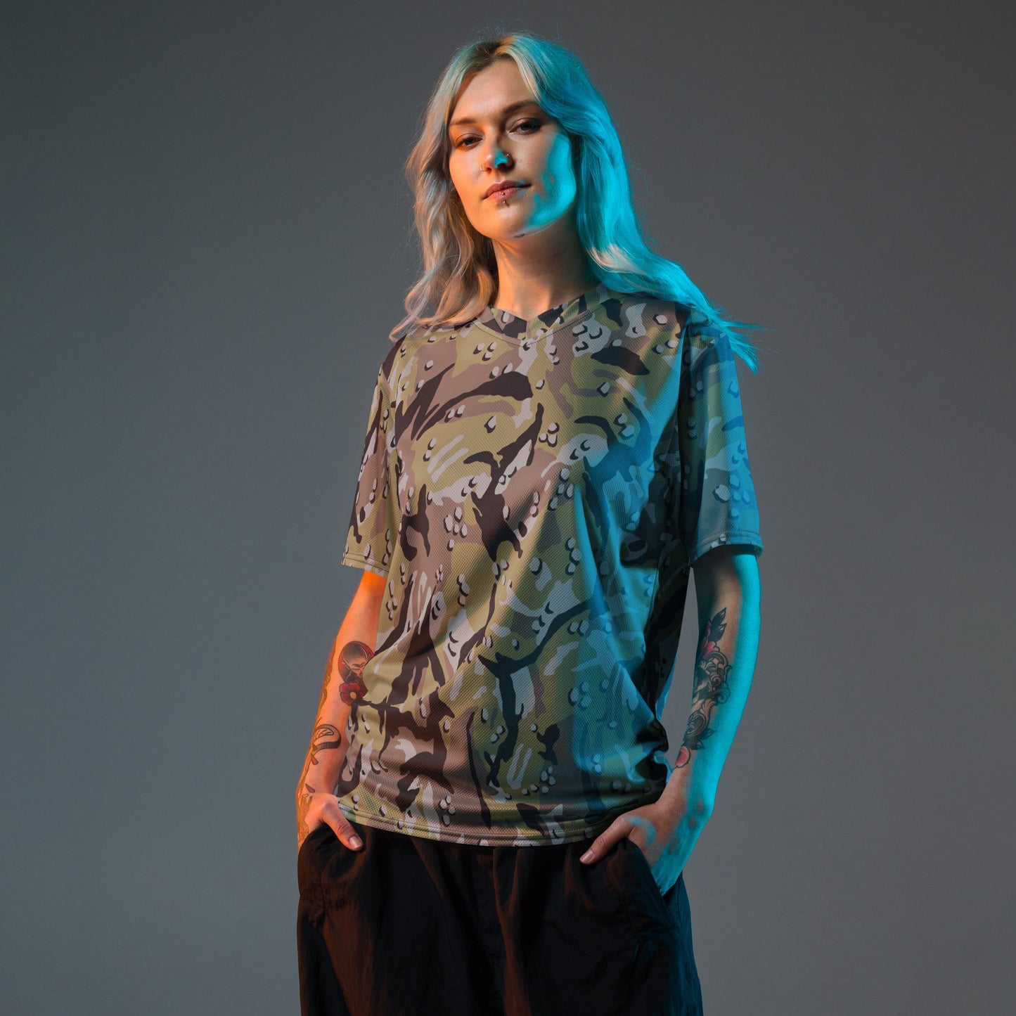 Iranian Chocolate Chip Naval Infantry CAMO unisex sports jersey - Sports Jerseys