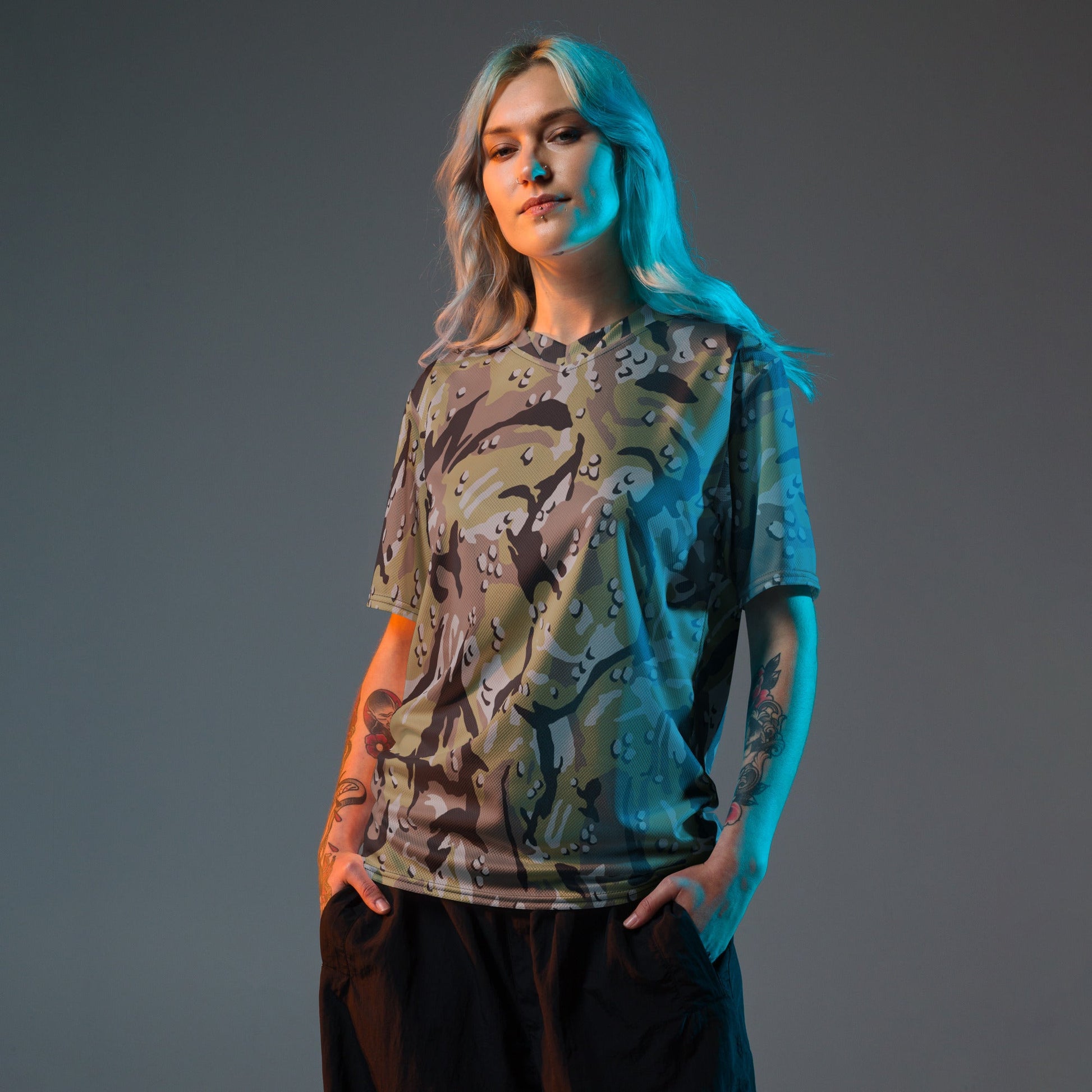 Iranian Chocolate Chip Naval Infantry CAMO unisex sports jersey - Sports Jerseys