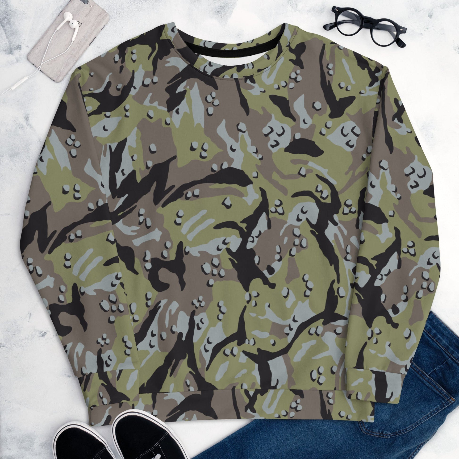 Iranian Chocolate Chip Naval Infantry CAMO Unisex Sweatshirt - Sweatshirts