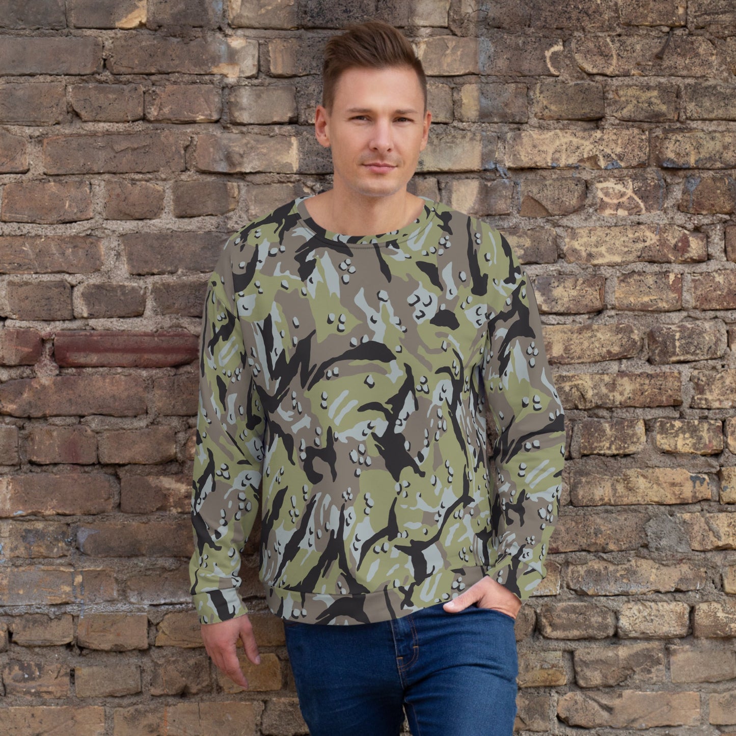 Iranian Chocolate Chip Naval Infantry CAMO Unisex Sweatshirt - XS - Sweatshirts