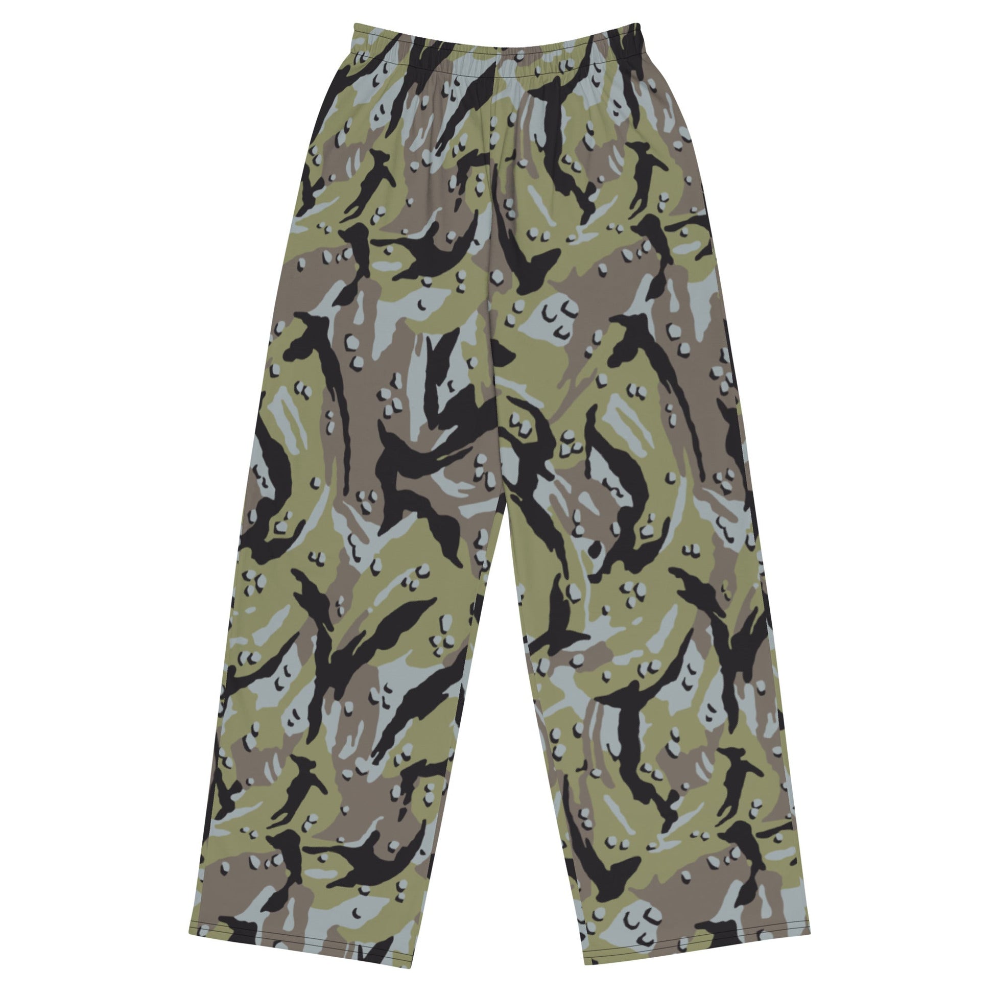 Iranian Chocolate Chip Naval Infantry CAMO unisex wide-leg pants - 2XS - Wide-leg Pants