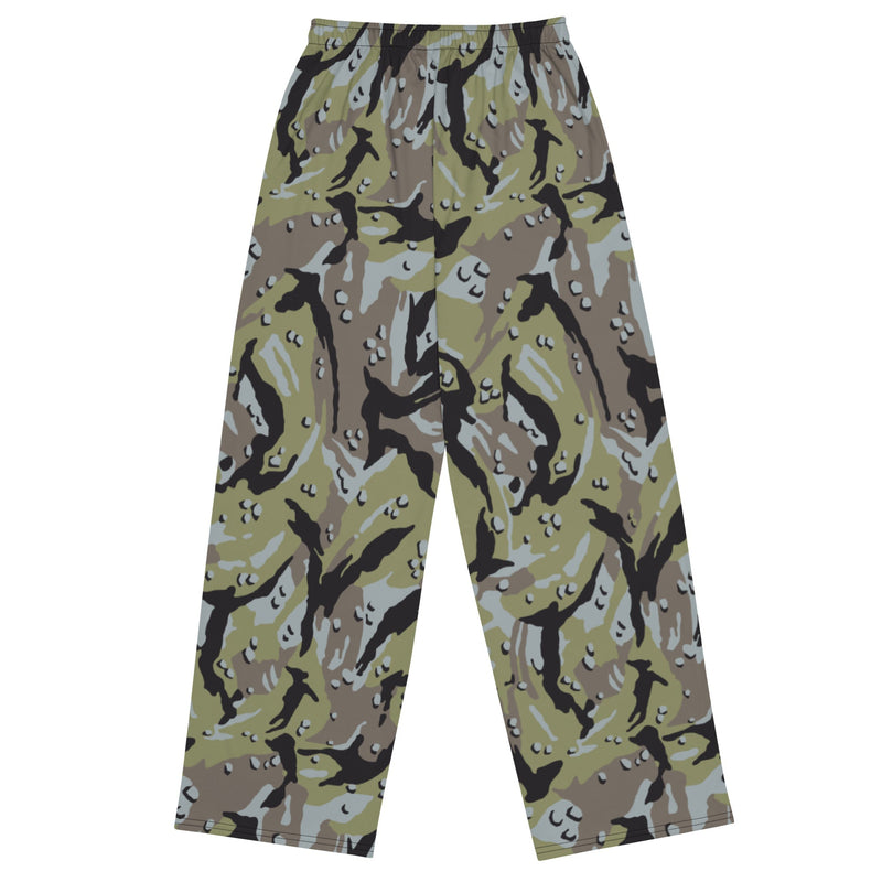 Chocolate Chip Persian Gulf Marine CAMO Unisex Wide-Leg Leisure Pants - Pant