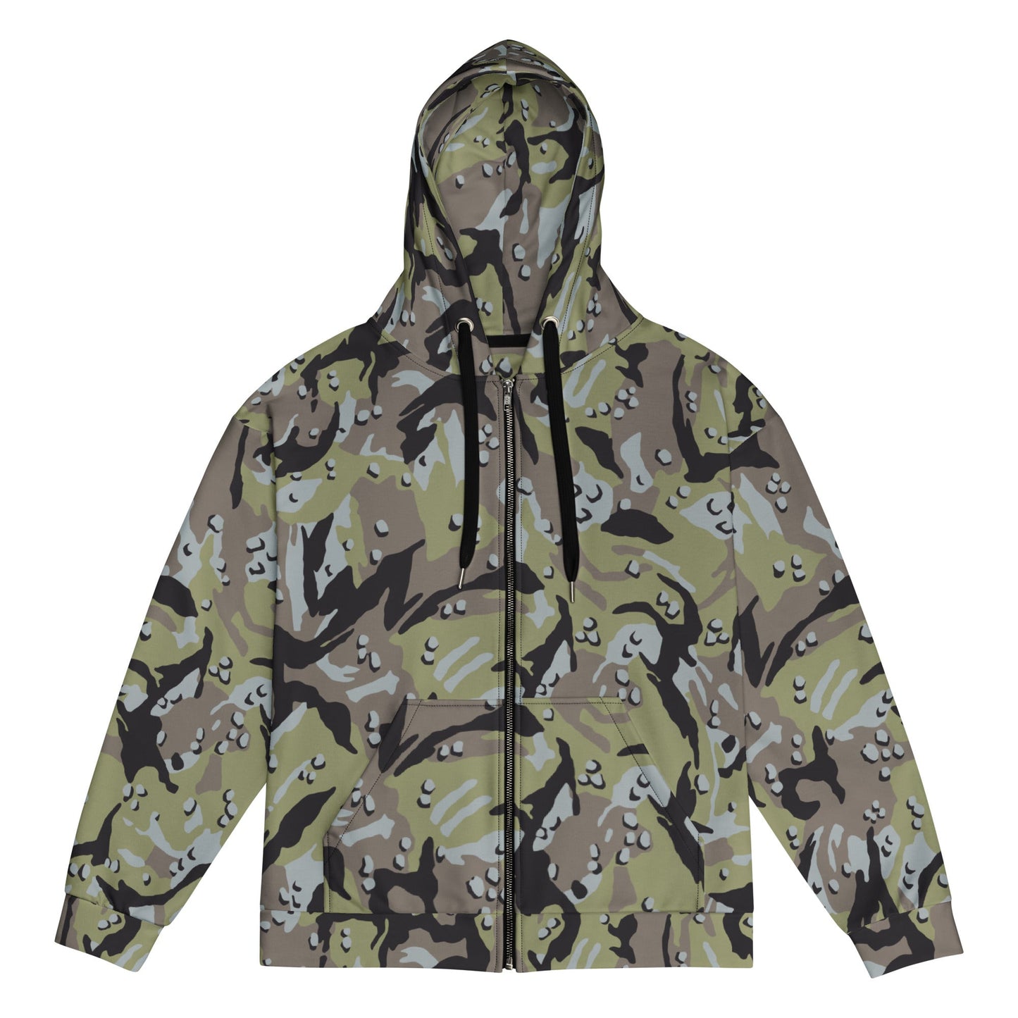 Iranian Chocolate Chip Naval Infantry CAMO Unisex zip hoodie - 2XS - Zip Hoodies