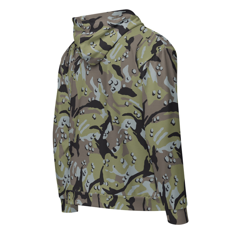 Chocolate Chip Persian Gulf Marine CAMO Unisex Zip Hoodie