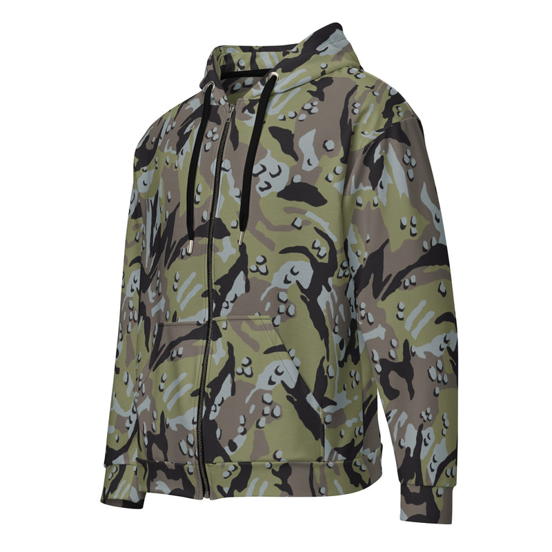 Chocolate Chip Persian Gulf Marine CAMO Unisex Zip Hoodie