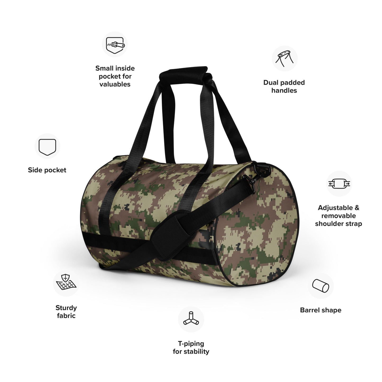 Iranian Digital Basij CAMO gym bag - Gym Bags