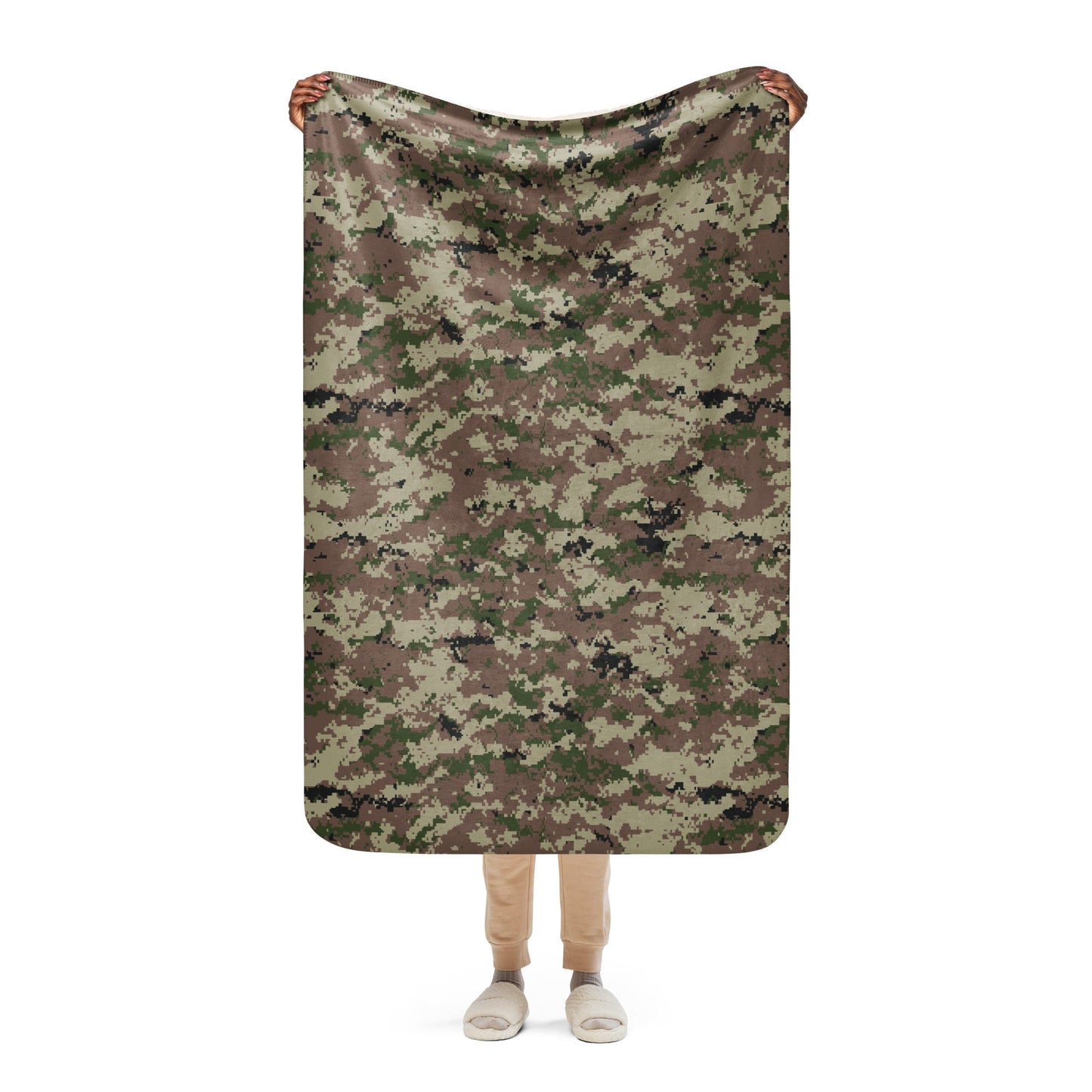Iranian Digital Basij CAMO Sherpa Blanket - 37″×57″
