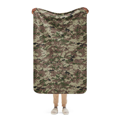 Iranian Digital Basij CAMO Sherpa Blanket - 37″×57″