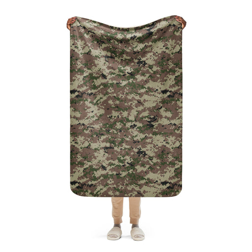 Digital Persian Multi-Terrain CAMO Sherpa Blanket - 37″×57″
