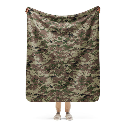 Digital Persian Multi-Terrain CAMO Sherpa Blanket - 50″×60″