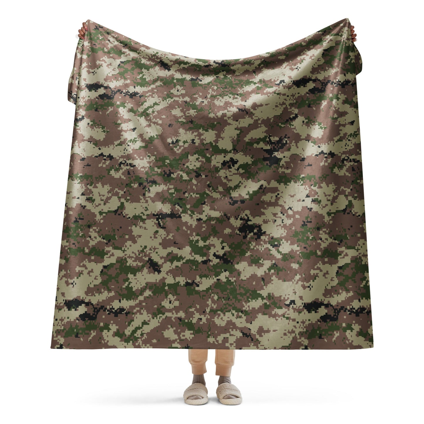 Iranian Digital Basij CAMO Sherpa Blanket - 60″×80″