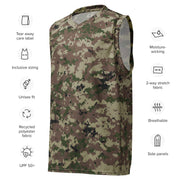 Digital Persian Multi-Terrain CAMO Unisex Basketball Jersey