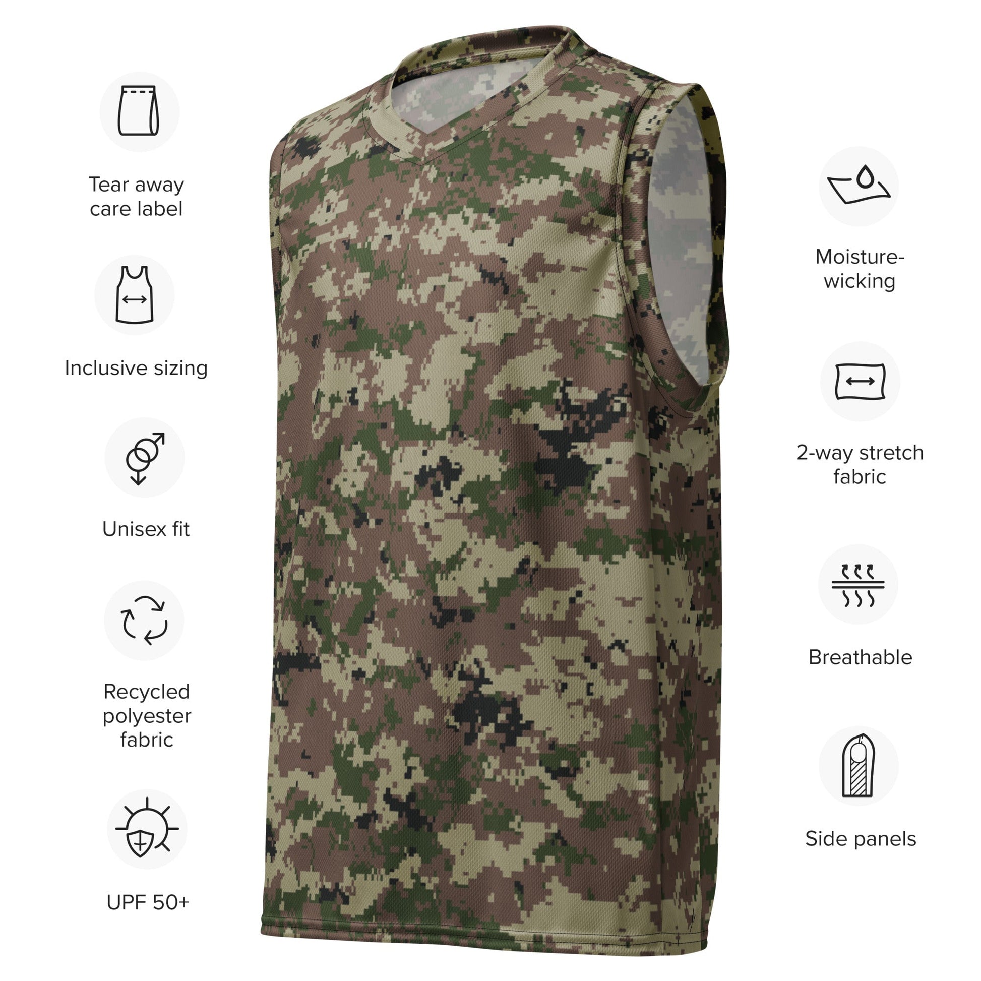 Iranian Digital Basij CAMO unisex basketball jersey Basketball Jerseys