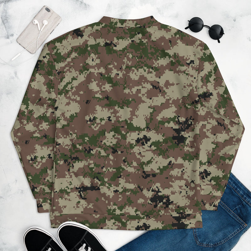 Digital Persian Multi-Terrain CAMO Unisex Bomber Jacket