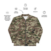 Digital Persian Multi-Terrain CAMO Unisex Bomber Jacket