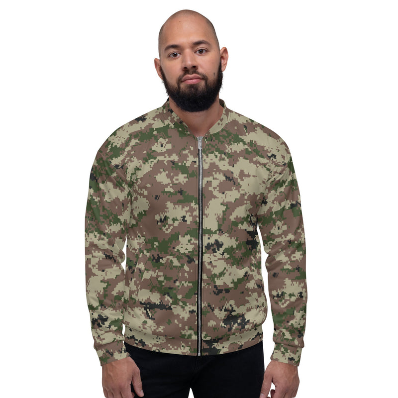 Digital Persian Multi-Terrain CAMO Unisex Bomber Jacket