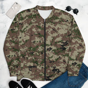 Digital Persian Multi-Terrain CAMO Unisex Bomber Jacket - XS