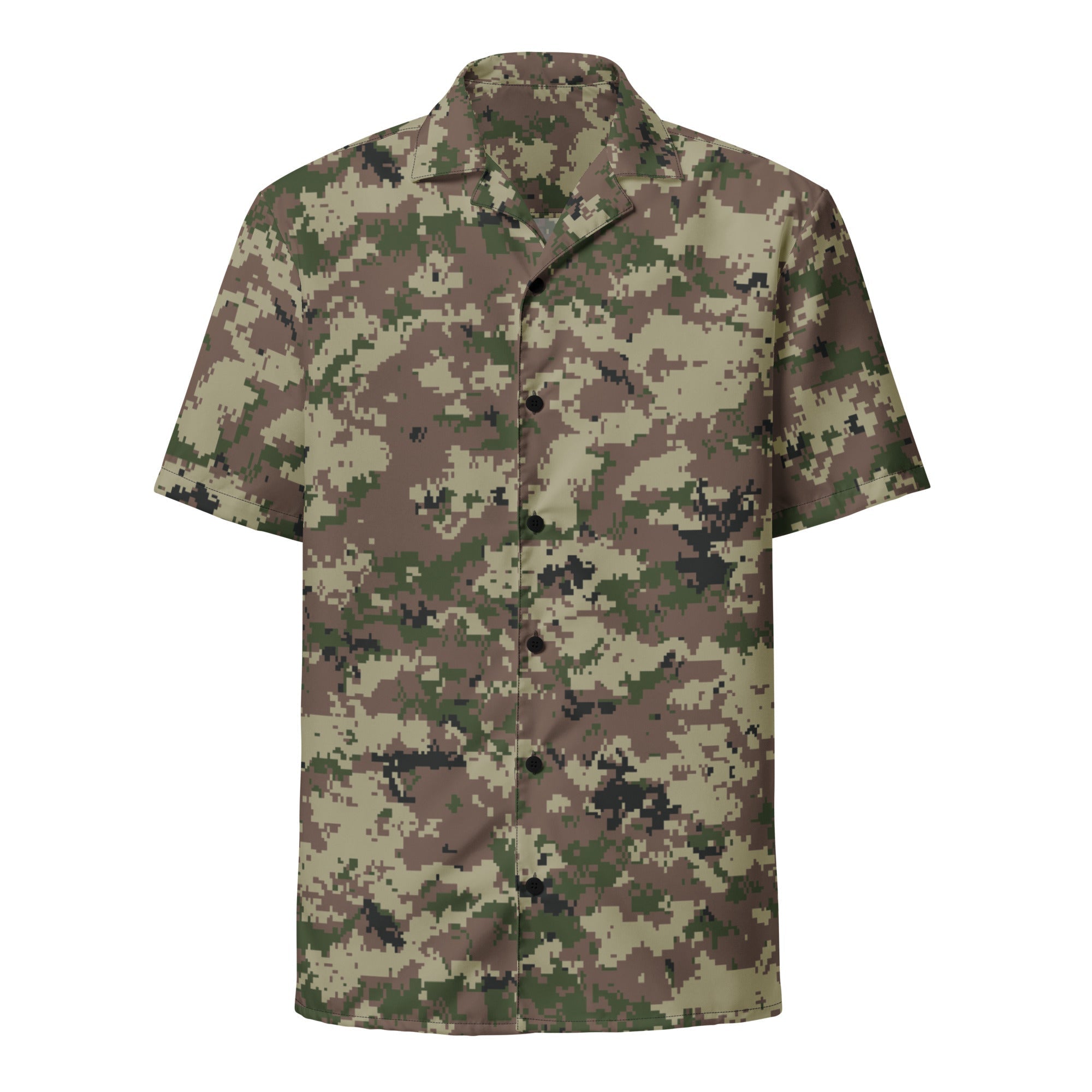 CAMO HQ - Iranian Digital Basij CAMO Unisex Short-Sleeve Button