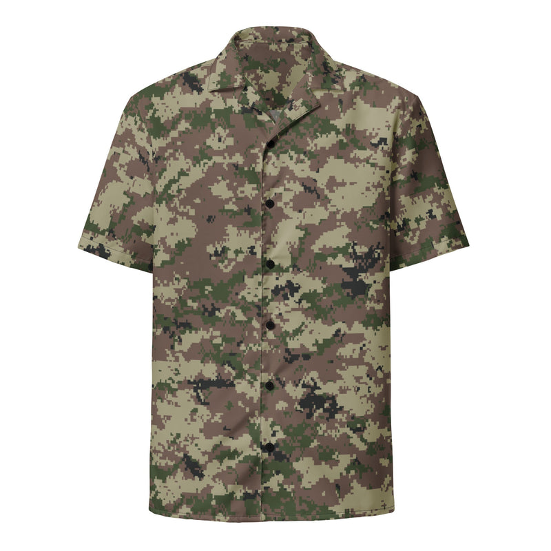 Digital Persian Multi-Terrain CAMO Unisex Short-Sleeve Button Shirt - Button-Up