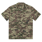 Digital Persian Multi-Terrain CAMO Unisex Short-Sleeve Button Shirt - 2XS - Button-Up