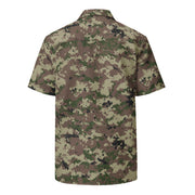 Digital Persian Multi-Terrain CAMO Unisex Short-Sleeve Button Shirt - Button-Up