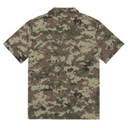 Digital Persian Multi-Terrain CAMO Unisex Short-Sleeve Button Shirt - Button-Up