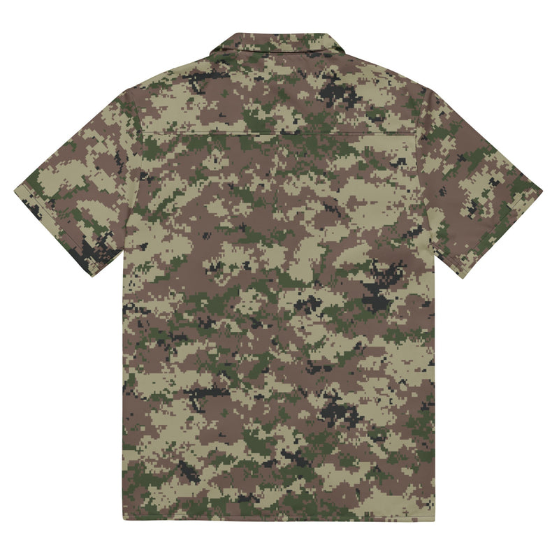 Digital Persian Multi-Terrain CAMO Unisex Short-Sleeve Button Shirt - Button-Up