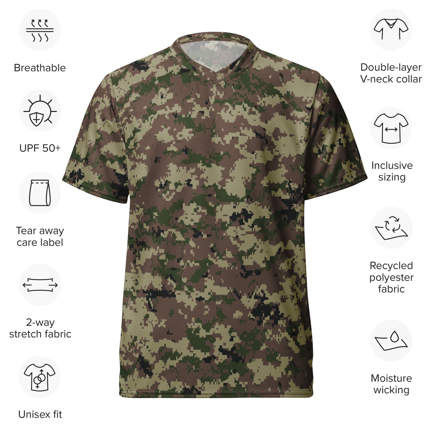 Iranian Digital Basij CAMO unisex sports jersey Sports Jerseys