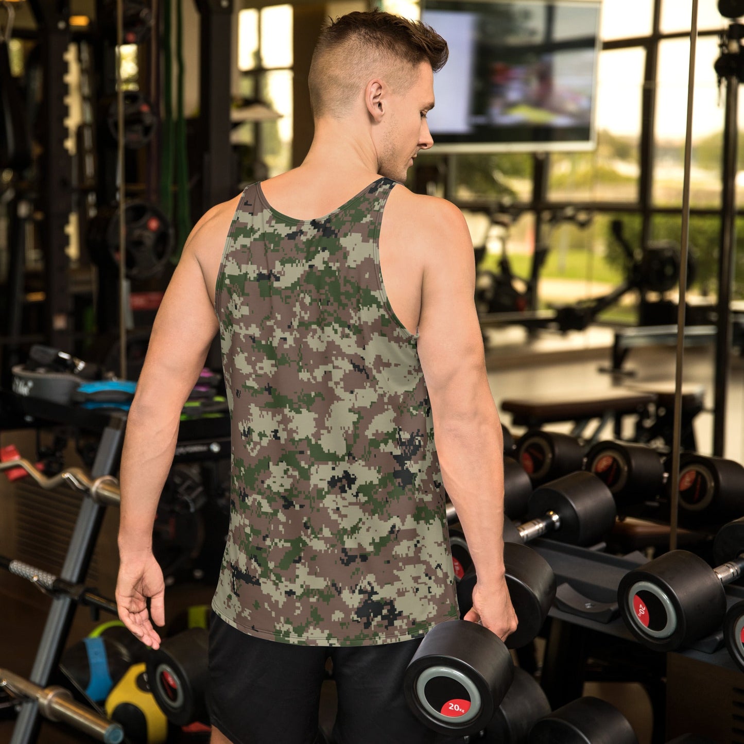 Iranian Digital Basij CAMO Unisex Tank Top - Tops