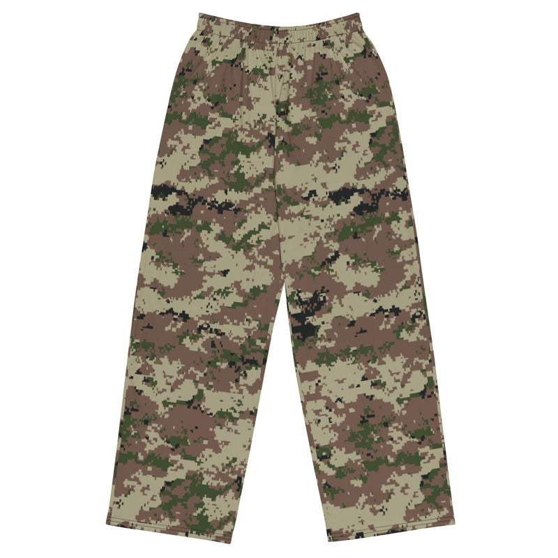 Digital Persian Multi-Terrain CAMO Unisex Wide-Leg Leisure Pants - 2XS - Pant